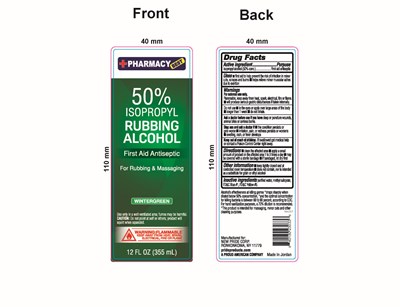 50% (Pb Rubbing Alcohol 50 Wintergreen)